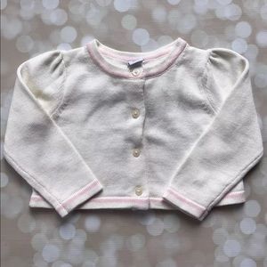 NWTS Janie And Jack Girls 12-18 Cropped Cardigan